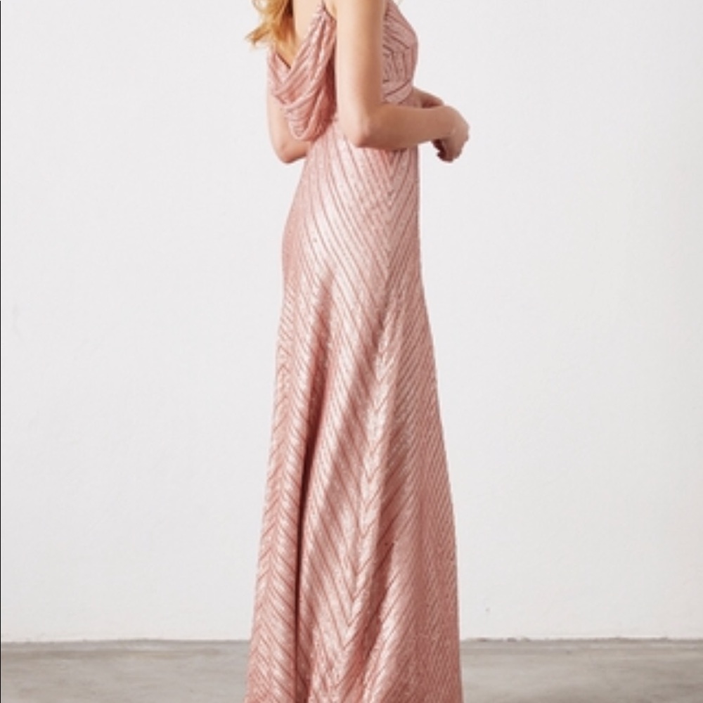 Weddington Way Florence Rose Gold Sequins Dress